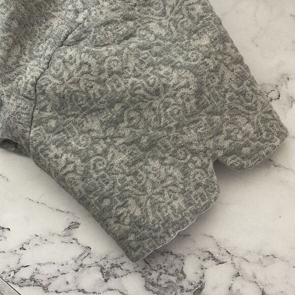 J. Crew Zip Back Brocade Short Sleeve Blouse XL - Picture 4 of 6